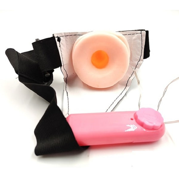 INSERTIBLE Vibrating Hollow Strap On Dildo for Men WITH BELT