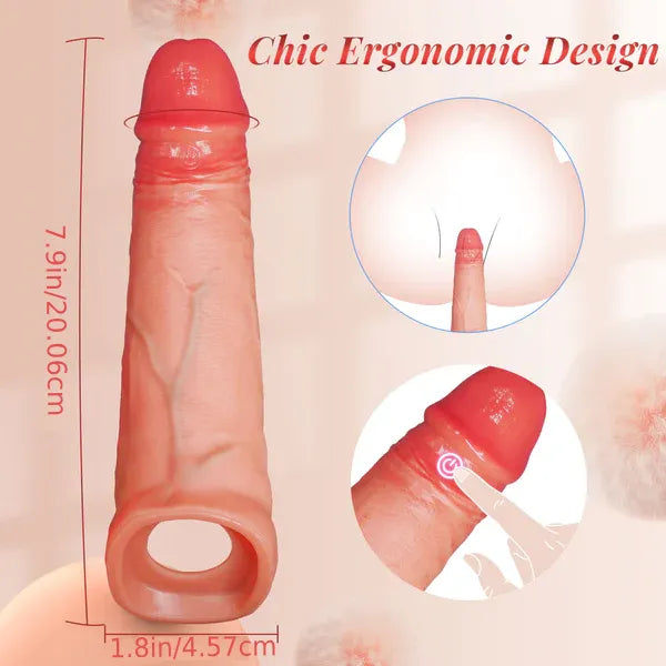 Jumbo Condom Extender Penis Sleeve Extension