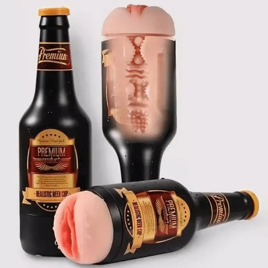 Beer Bottle Shaped Fleshlight Masturbator Sex Toy For Men