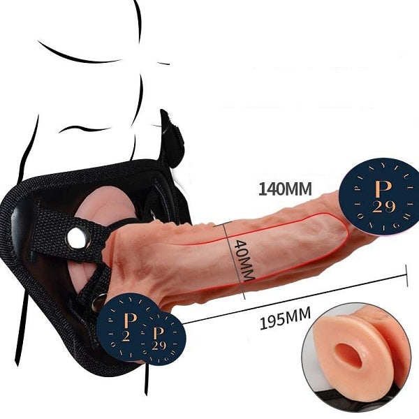 Mars Super Realistic Hollow Strap On Dildo For Men