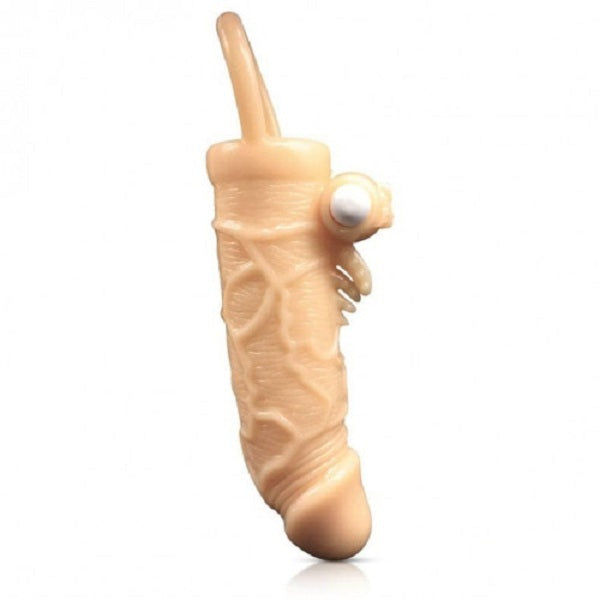 Sharkz Skin Color Vibrating Penis Sleeve For Men