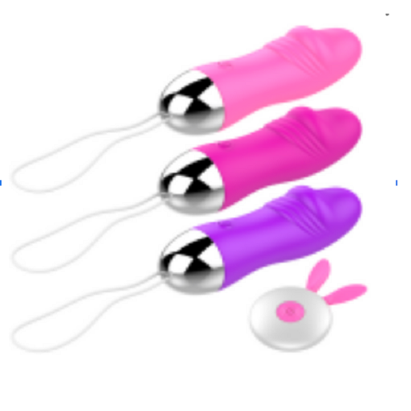 Small Rabbit Dildo With Wireless Egg Remote