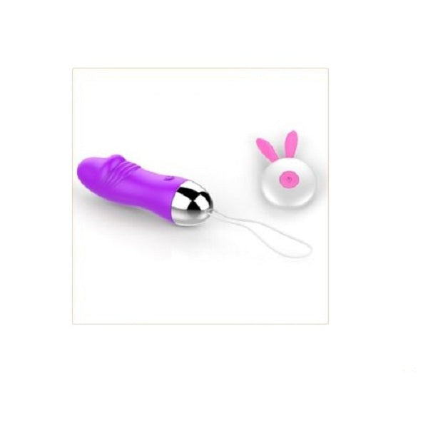 Small Rabbit Dildo With Wireless Egg Remote