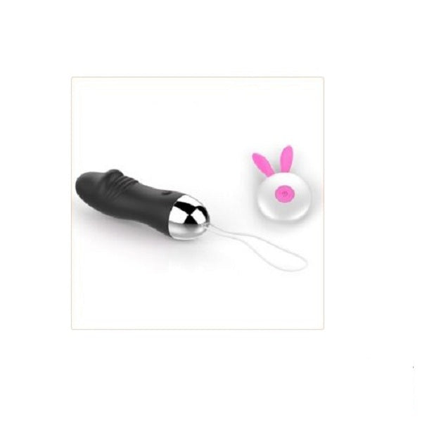 Small Rabbit Dildo With Wireless Egg Remote