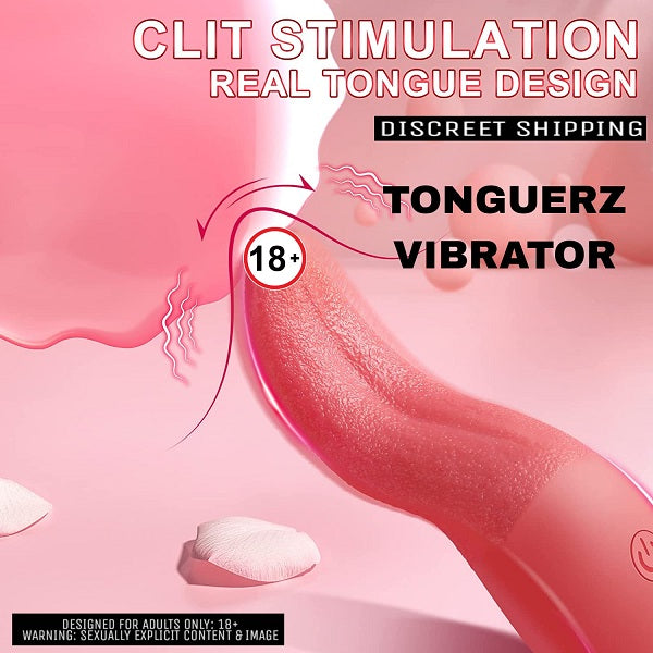 TONGUERZ 10 Modes Tongue Vibrator For Clitoral And Oral Stimulation