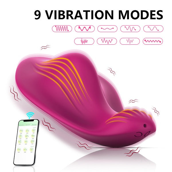 Wearable Intimate Silicone Smart App Control Butterfly USB Vibrator